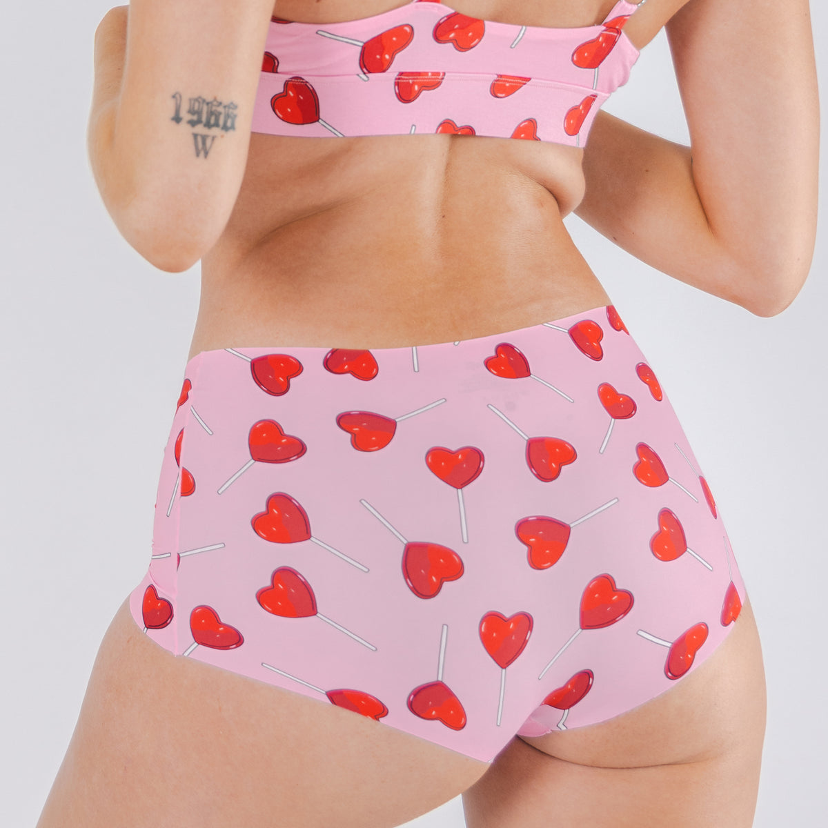 The Suckered In | Heart Lollipop Women’s Seamless Boyshort - Shinesty