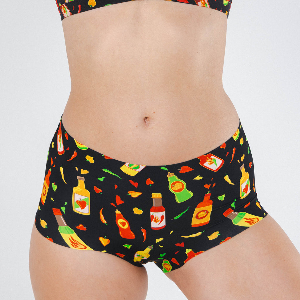 The Gotcha Sriracha | Hot Sauce Women’s Seamless Boyshort - Shinesty