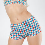 The Swanky | Retro Houndstooth Modal Boyshort Underwear - Shinesty
