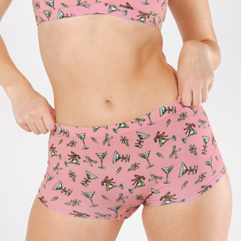 The Teeny Tini | Martini Modal Boyshort Underwear - Shinesty