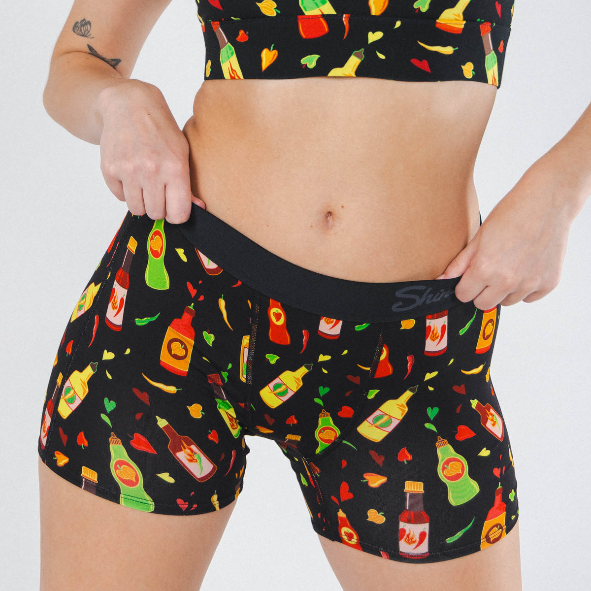The Gotcha Sriracha | Hot Sauce Women’s Boxers - Shinesty