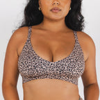 The Wild Cat | Leopard Print Boob Hammock™ Plunge Bralette - Shinesty