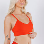 The Maraschino | Flame Scarlet Red Boob Hammock™ Scoop Bralette - Shinesty