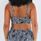 The Racy & Lacy | Provocative Lace Print Boob Hammock™ Plunge Bralette - Shinesty