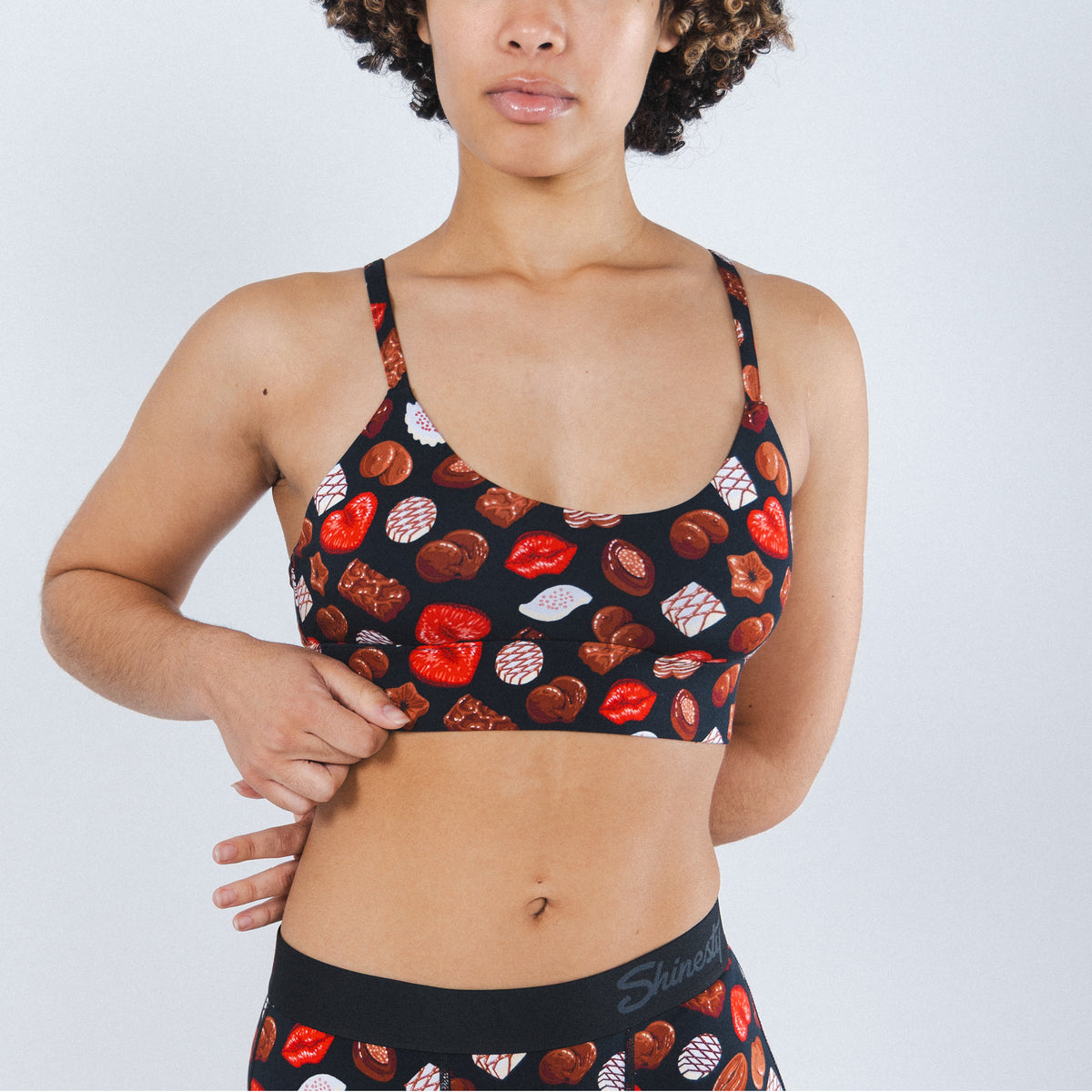 The Bonbons | Naughty Chocolates Boob Hammock™ Scoop Bralette - Shinesty