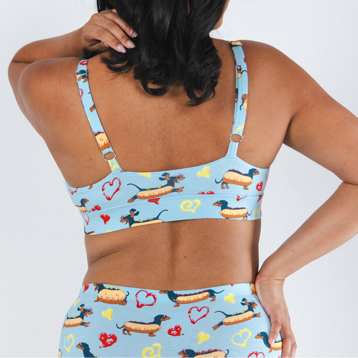 The Lovely Wiener | Wiener Dogs Boob Hammock™ Plunge Bralette - Shinesty