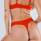 The Maraschino | Flame Scarlet Red Seamless Thong - Shinesty