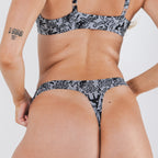 The Racy & Lacy | Provocative Lace Print MicroModal Thong - Shinesty