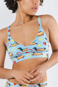 The Lovely Wiener | Wiener Dogs Boob Hammock™ Plunge Bralette - Shinesty