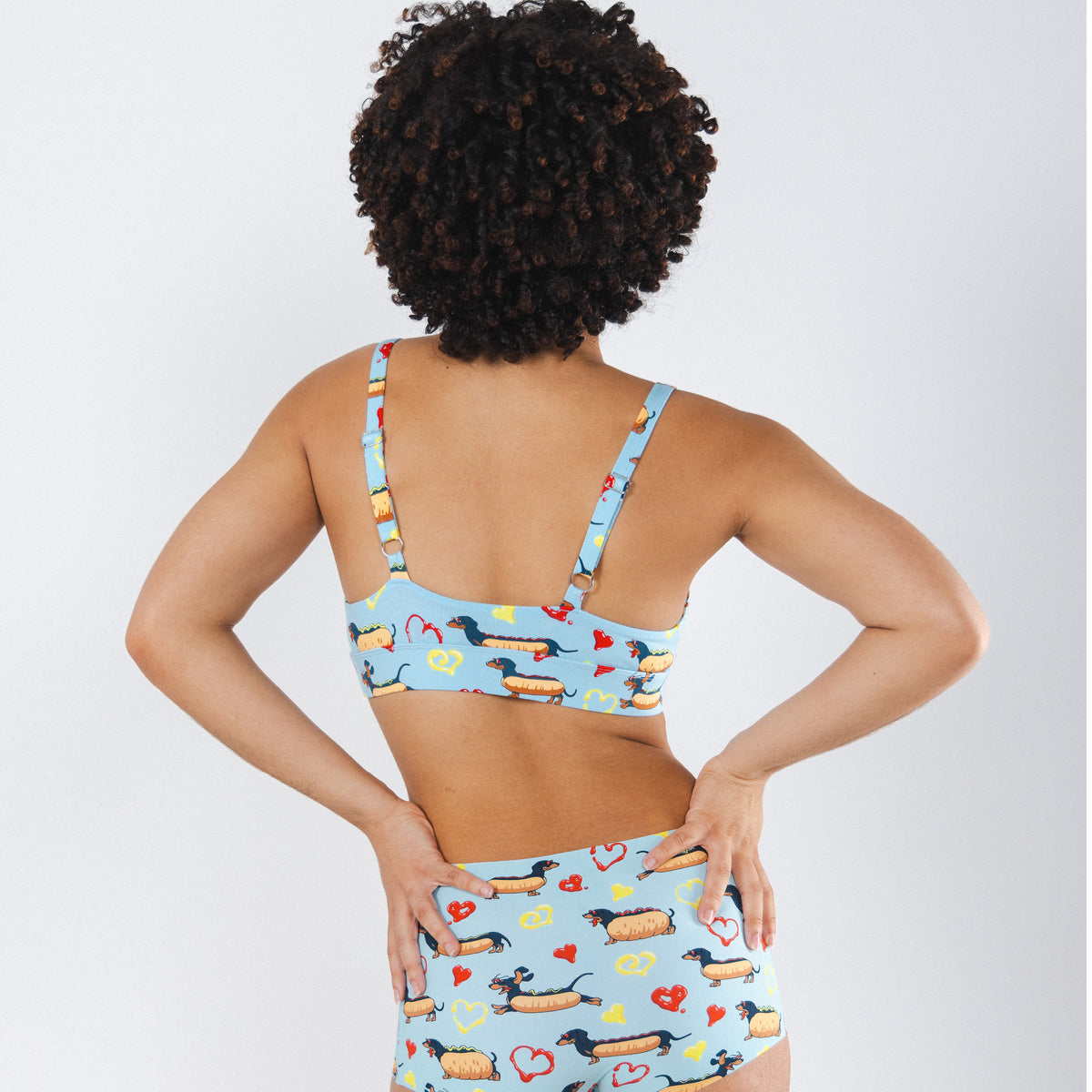 The Lovely Wiener | Wiener Dogs Boob Hammock™ Plunge Bralette - Shinesty