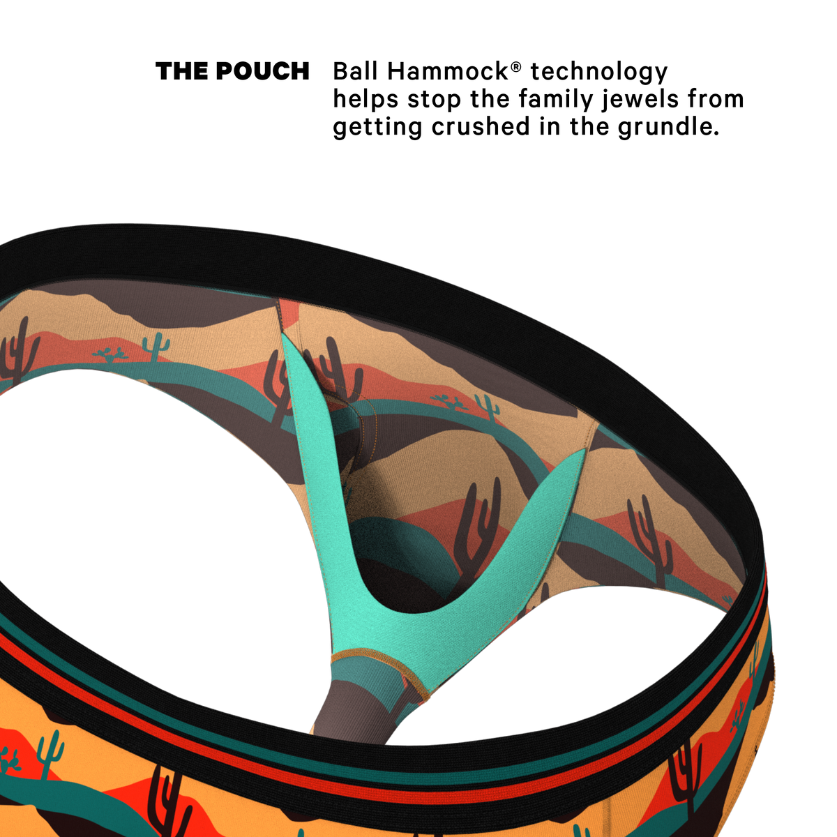 The Arizona Dawn | Desert Scene Ball Hammock® Pouch Underwear Briefs - Shinesty