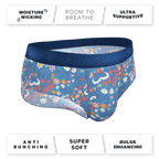 The Gardening Nips | Busty Floral Ball Hammock® Pouch Underwear Briefs - Shinesty