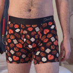 The Bonbons | Naughty Chocolate Ball Hammock® Pouch Underwear With Fly - Shinesty
