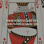 The Bottomless Blackjack | Vintage Playing Cards Ball Hammock® Pouch Underwear With Fly - Shinesty