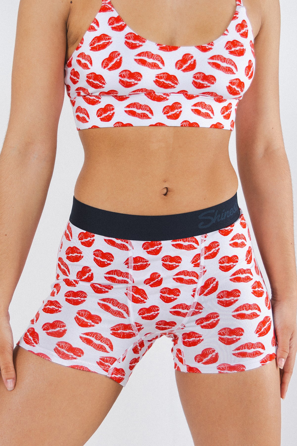 The Pucker Up | Lipstick Kiss Women’s Boxers - Shinesty