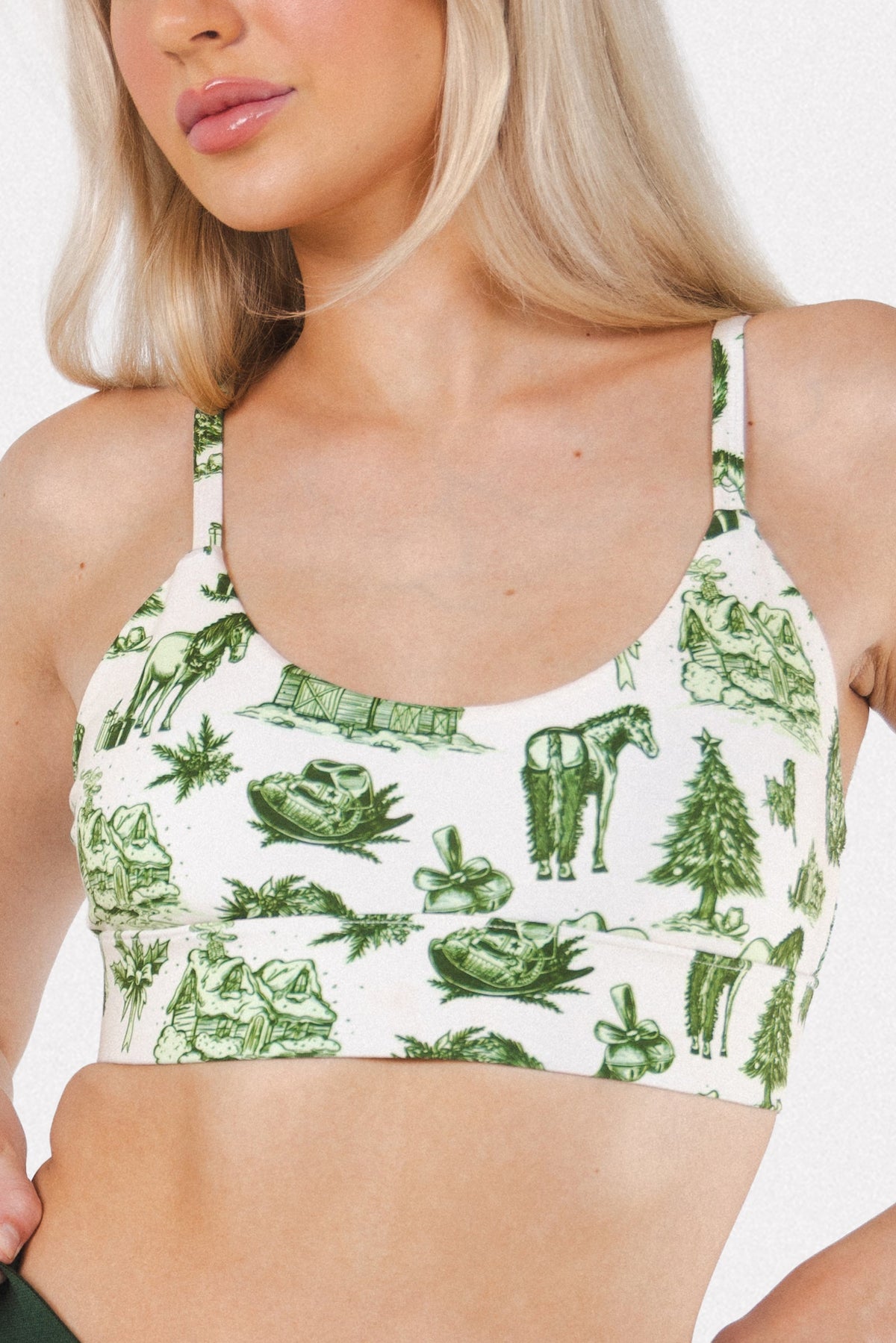 The Western Wonderland | Western Toile Boob Hammock™ Scoop Bralette - Shinesty