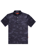 The Darkside | Black and Grey Camo Men’s Polo - Shinesty