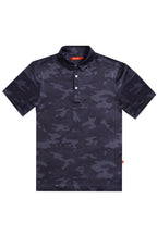 The Darkside | Black and Grey Camo Men’s Polo - Shinesty