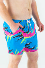 The Melted Popsicle | Retro Neon Ball Hammock® Pouch 5" Swim Trunks - Shinesty