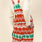 The Red Ryder | Fair Isle Knit Print Pajamaralls® - Shinesty