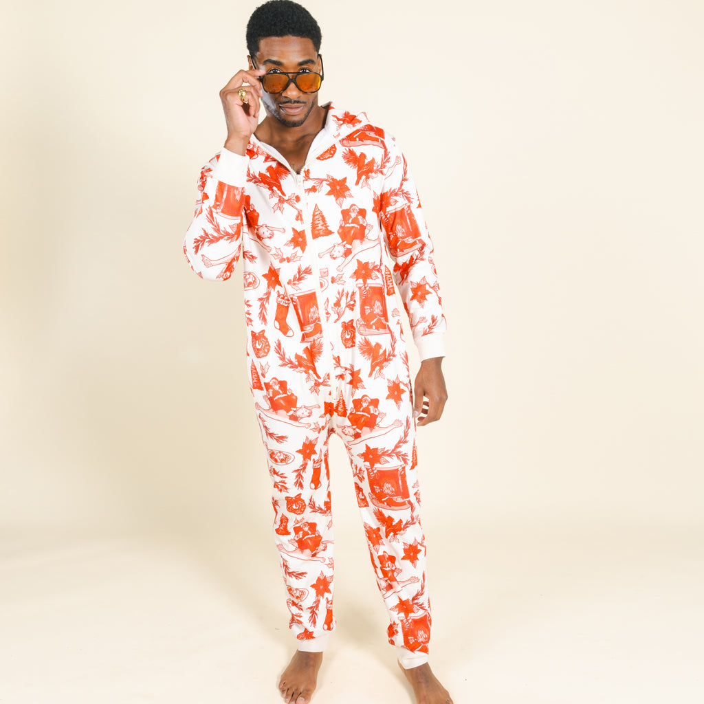 The Santa Slays | Christmas Toile Onesie - Shinesty