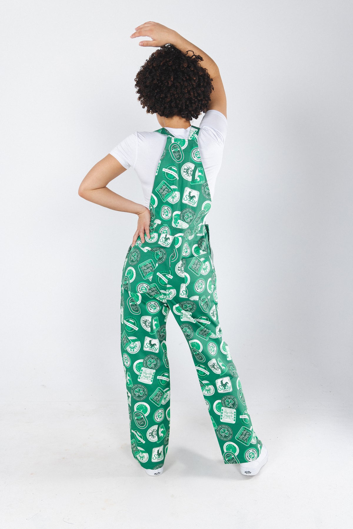 The Irish Pub | Green Irish Coasters Unisex Overalls - Shinesty
