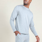 The Intramural Champ | Heather Grey SleepDeep™ Men’s Long Sleeve Pajama Shirt - Shinesty