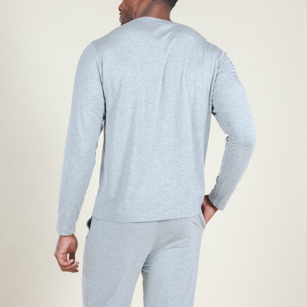 The Intramural Champ | Heather Grey SleepDeep™ Men’s Long Sleeve Pajama Shirt - Shinesty