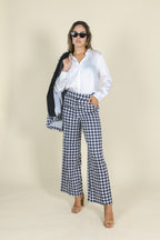 The Sophistication | Houndstooth Women's Suit Pants - Shinesty