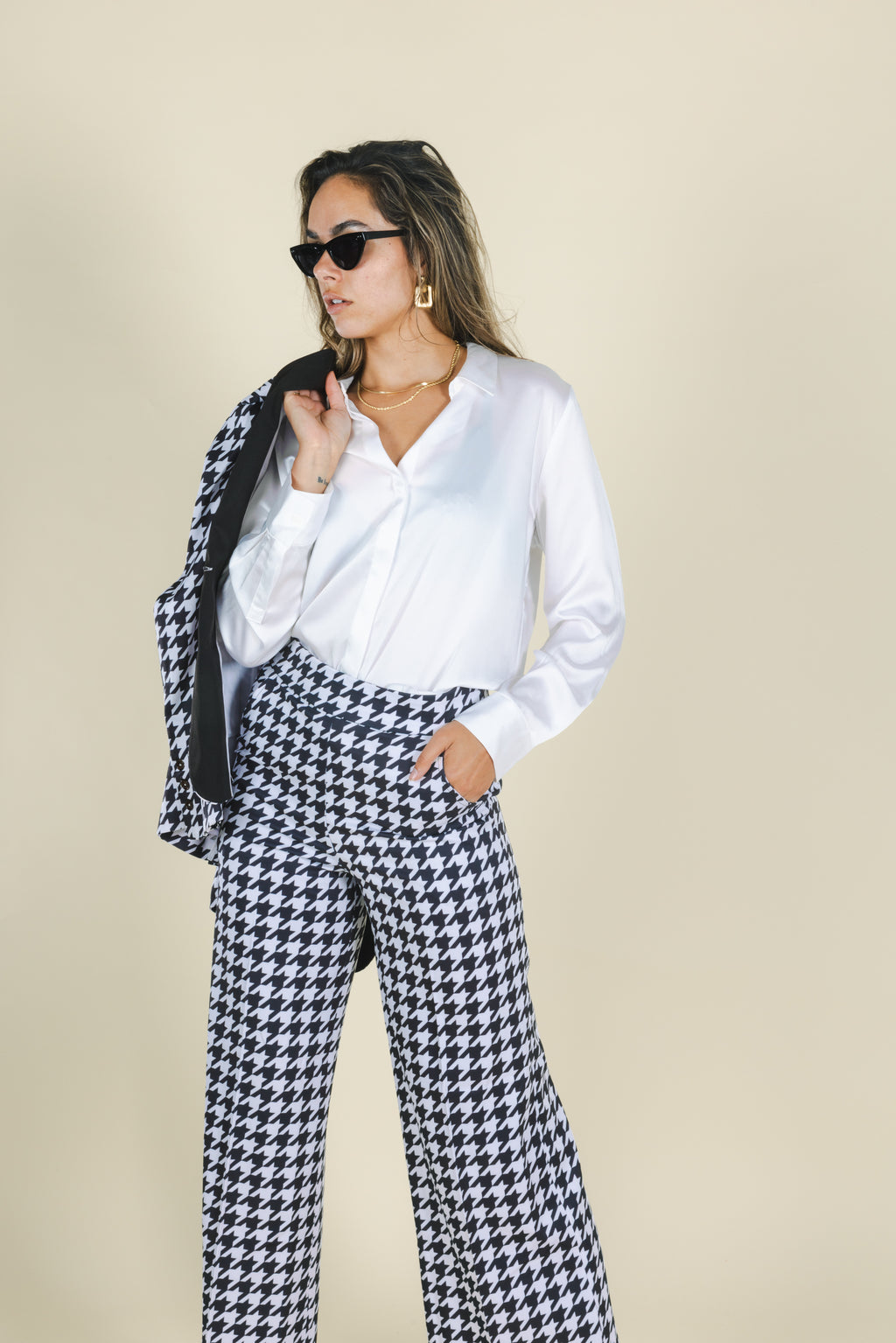 The Sophistication | Houndstooth Women's Suit - Shinesty