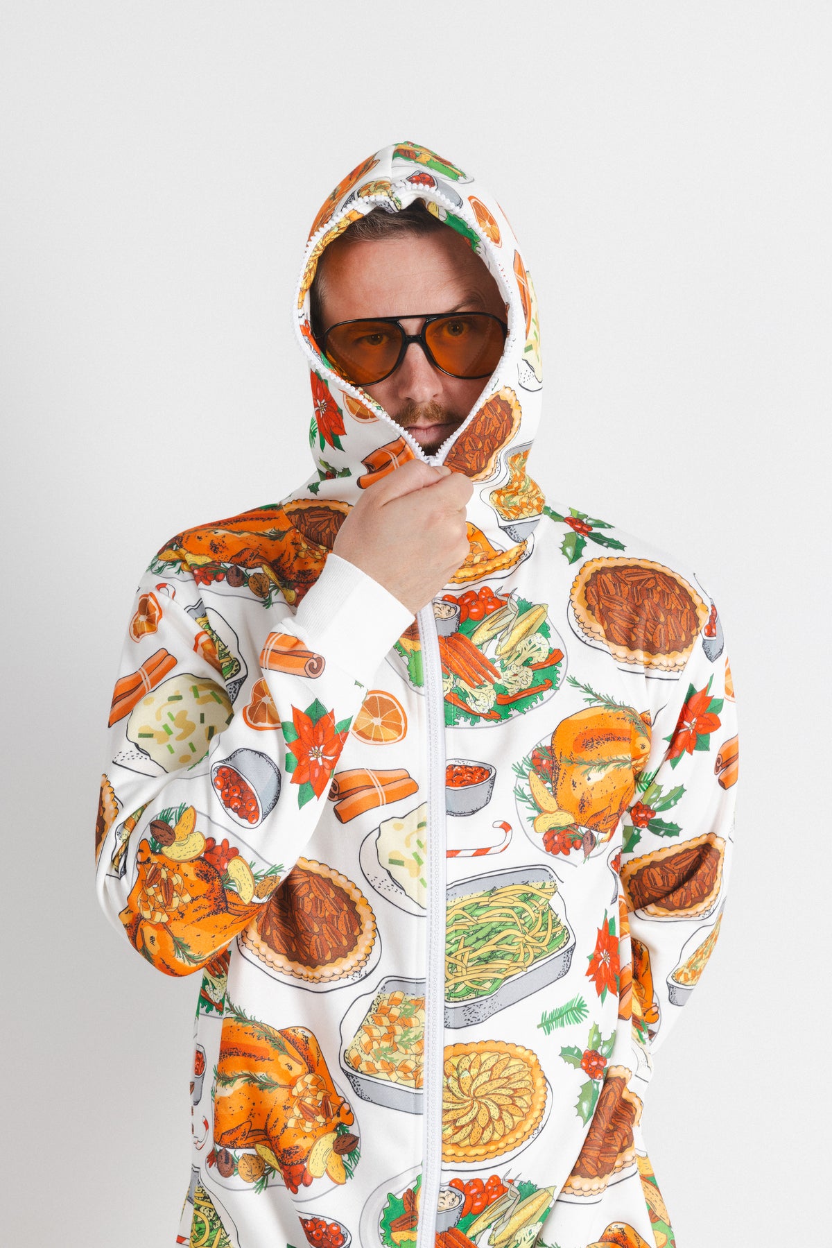 The Spread | White Thanksgiving Onesie - Shinesty