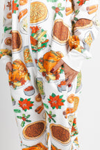 The Spread | White Thanksgiving Onesie - Shinesty