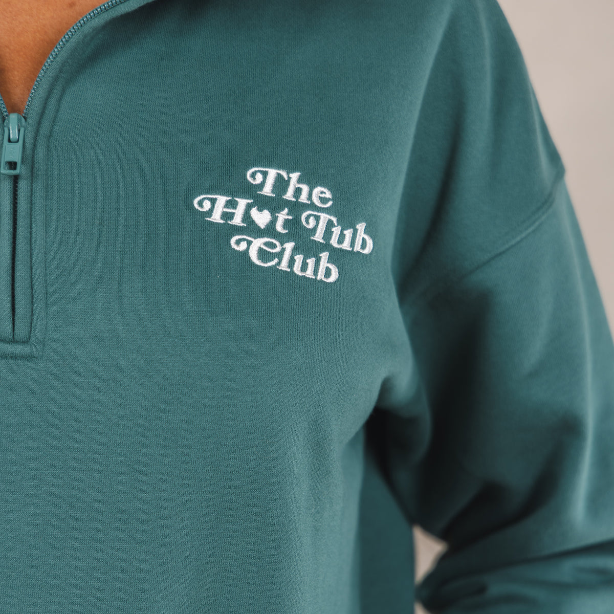 The Spruced Up | Green Sexy Terry™ Women’s Half Zip - Shinesty
