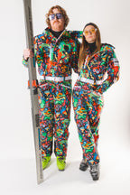 The Stairway to Heaven | Trippy Curved Fit Women's One Piece Ski Suit - Shinesty