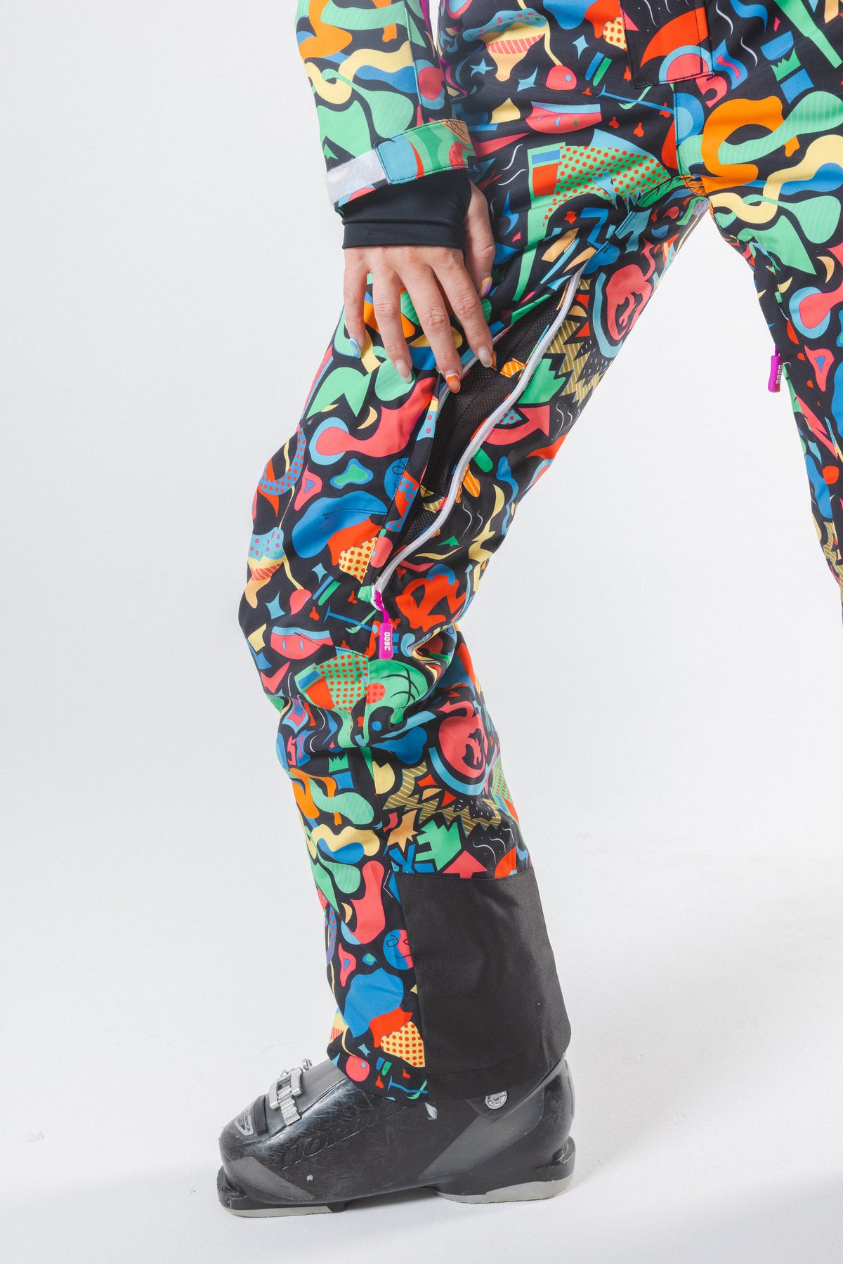 The Stairway to Heaven | Trippy Curved Fit Women's One Piece Ski Suit - Shinesty