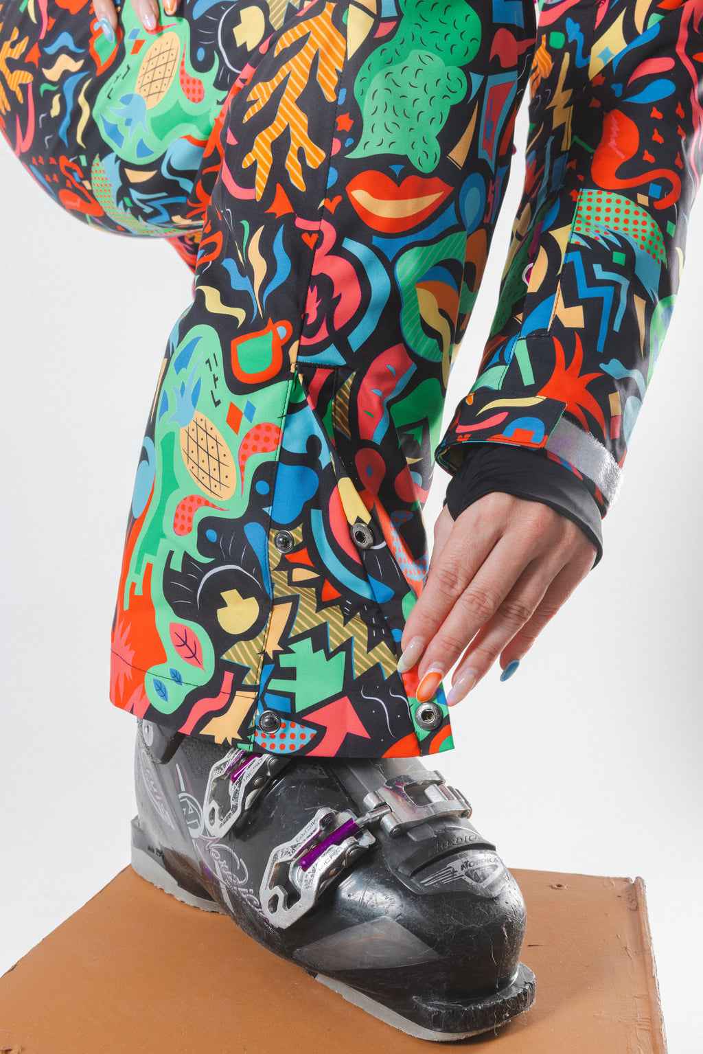 The Stairway to Heaven | Trippy Curved Fit Women's One Piece Ski Suit - Shinesty