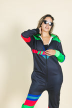 The Steep and Deep | Ladies Unisex Retro Black Onesie - Shinesty