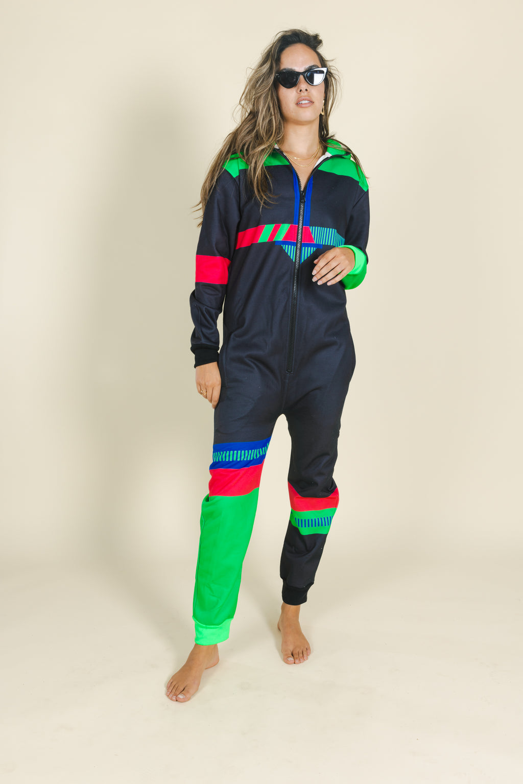 The Steep and Deep | Ladies Unisex Retro Black Onesie - Shinesty