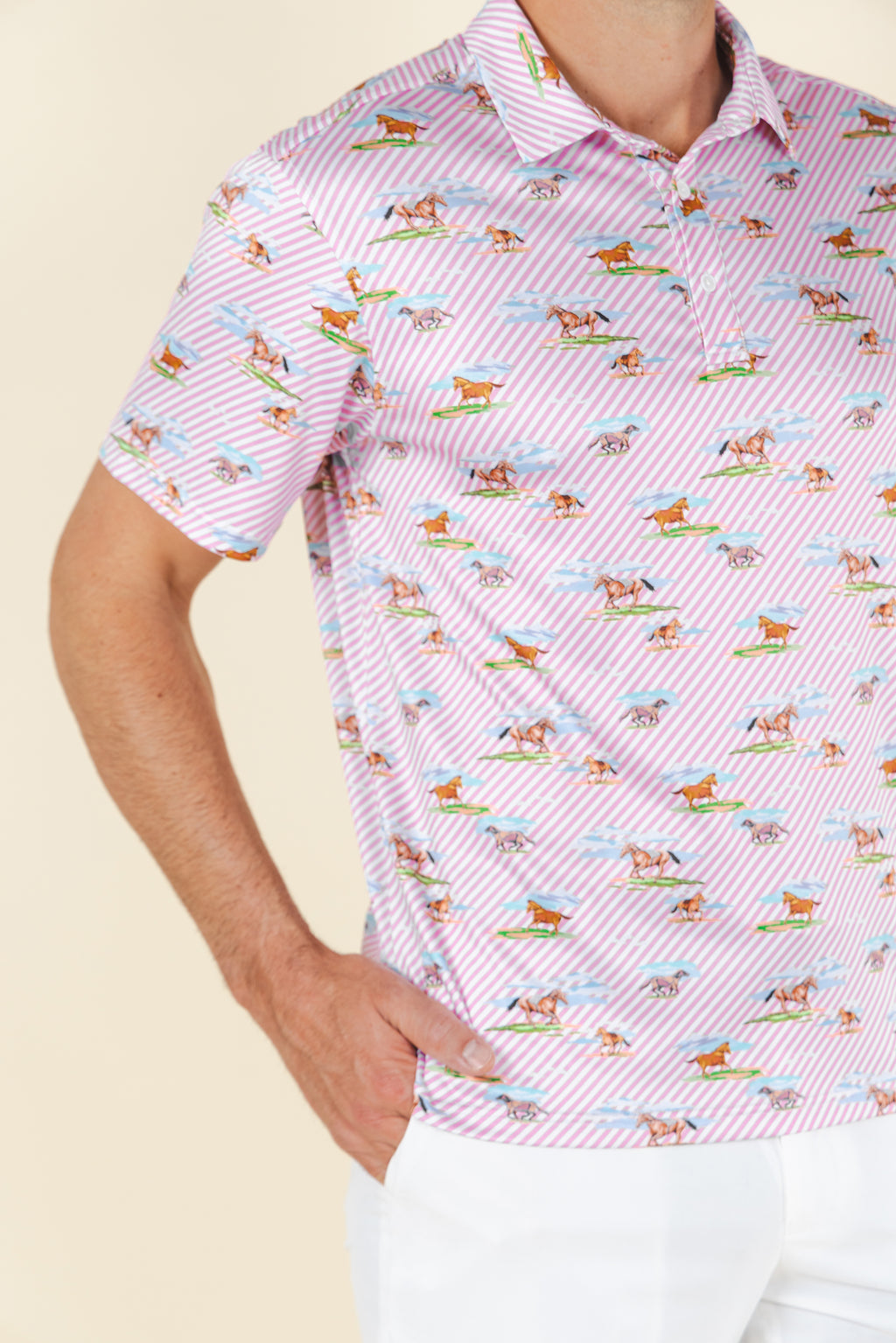 The Supreme Steed | Derby Horses Men’s Polo - Shinesty