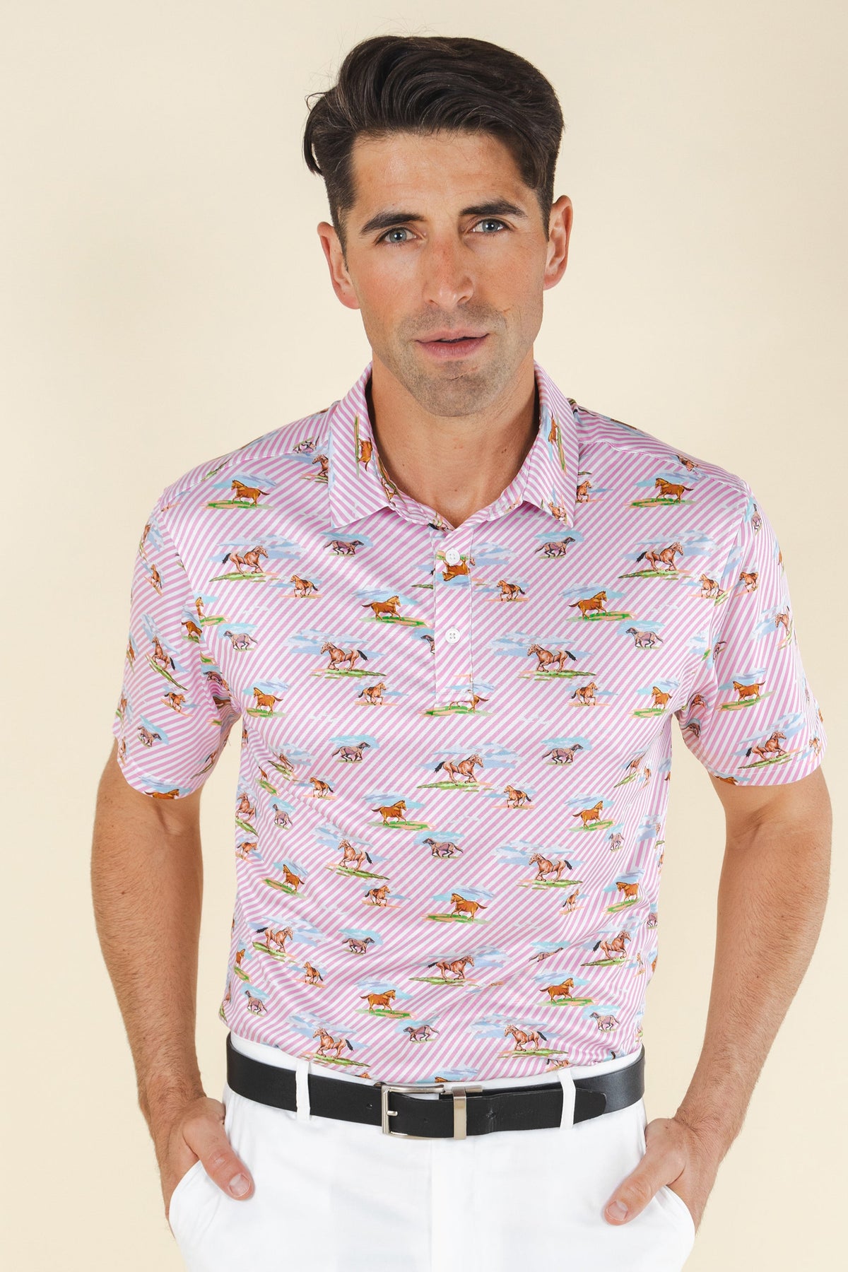 The Supreme Steed | Derby Horses Men’s Polo - Shinesty