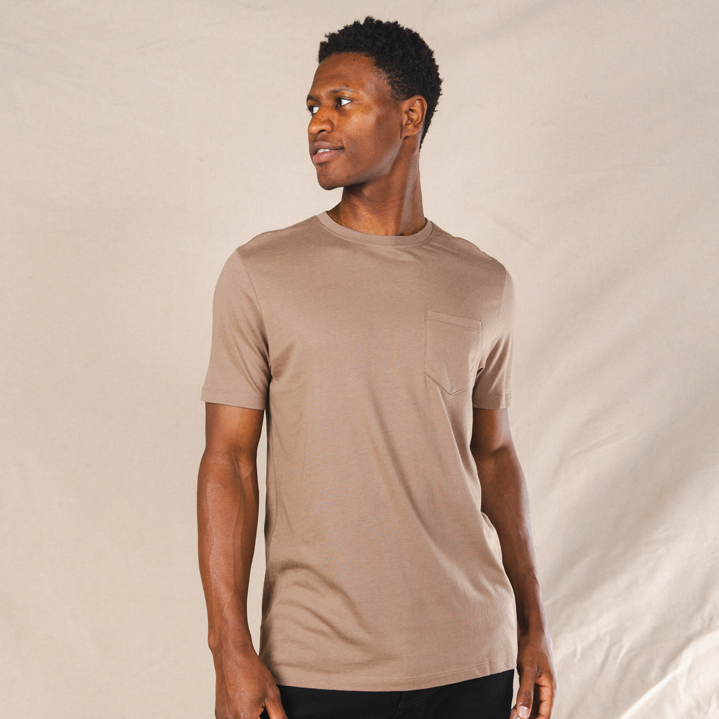 The Loved Leather | Smoke Everyman™ Pocket T Shirt - Shinesty