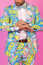 The April Showers | Abstract Paisley Suit - Shinesty