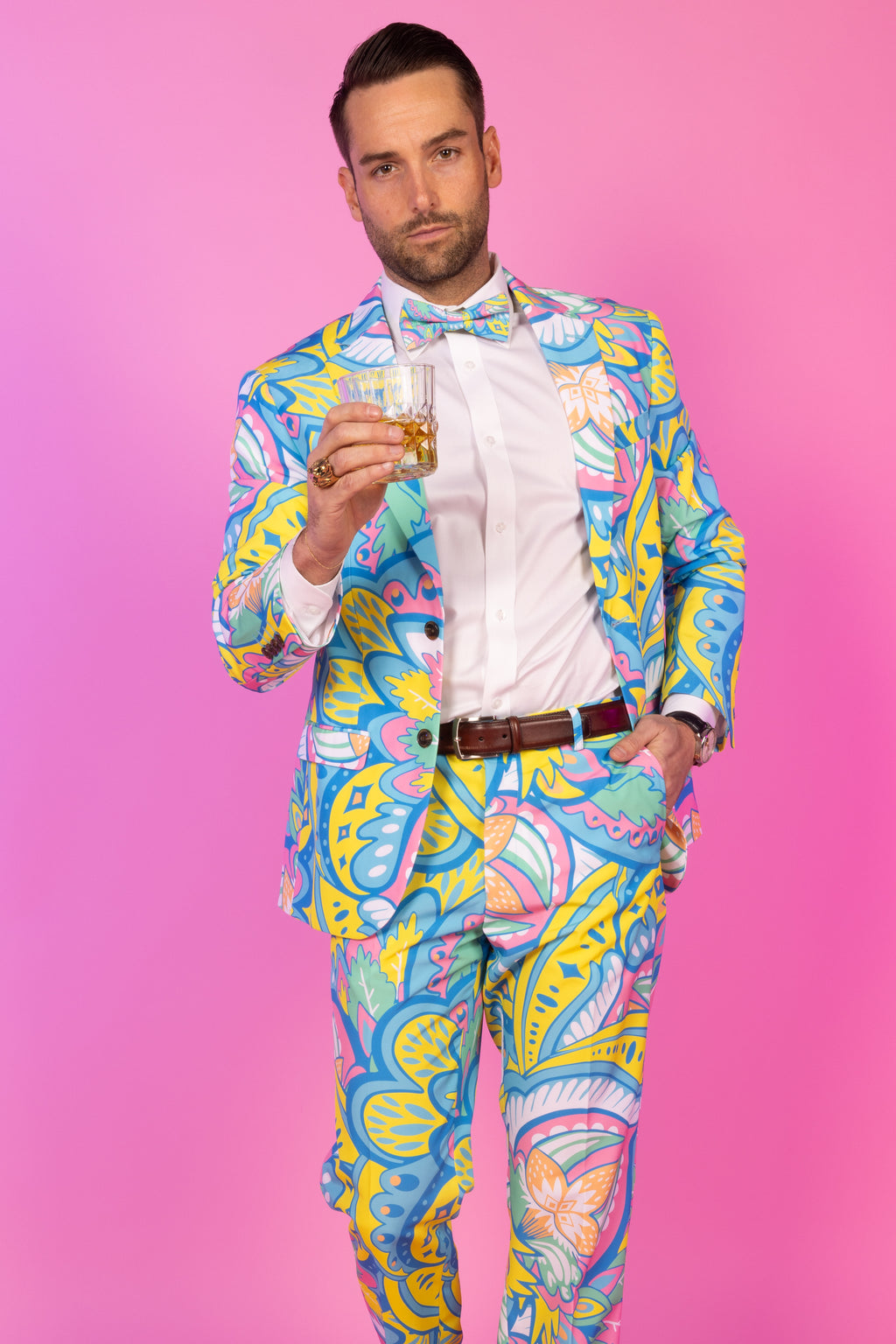 The April Showers | Abstract Paisley Suit - Shinesty