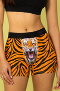 The Feral Feline | Tiger Print Women’s Boxers - Shinesty