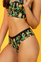 The Garden Of Breedin | Flower Print Cheeky Underwear - Shinesty