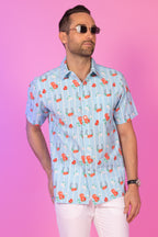 The Good Gallop | Floral Horseshoes Hawaiian Shirt - Shinesty