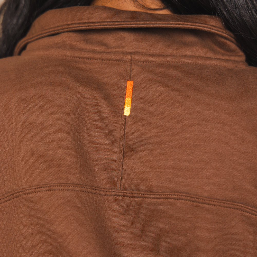 The Mustang | Brown Sexy Terry™ Women’s Half Zip - Shinesty
