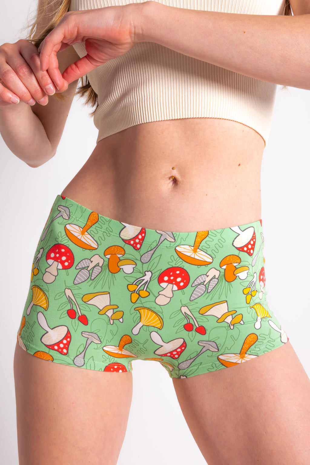 The Trip Advisor | Mushroom Modal Boyshort Underwear - Shinesty