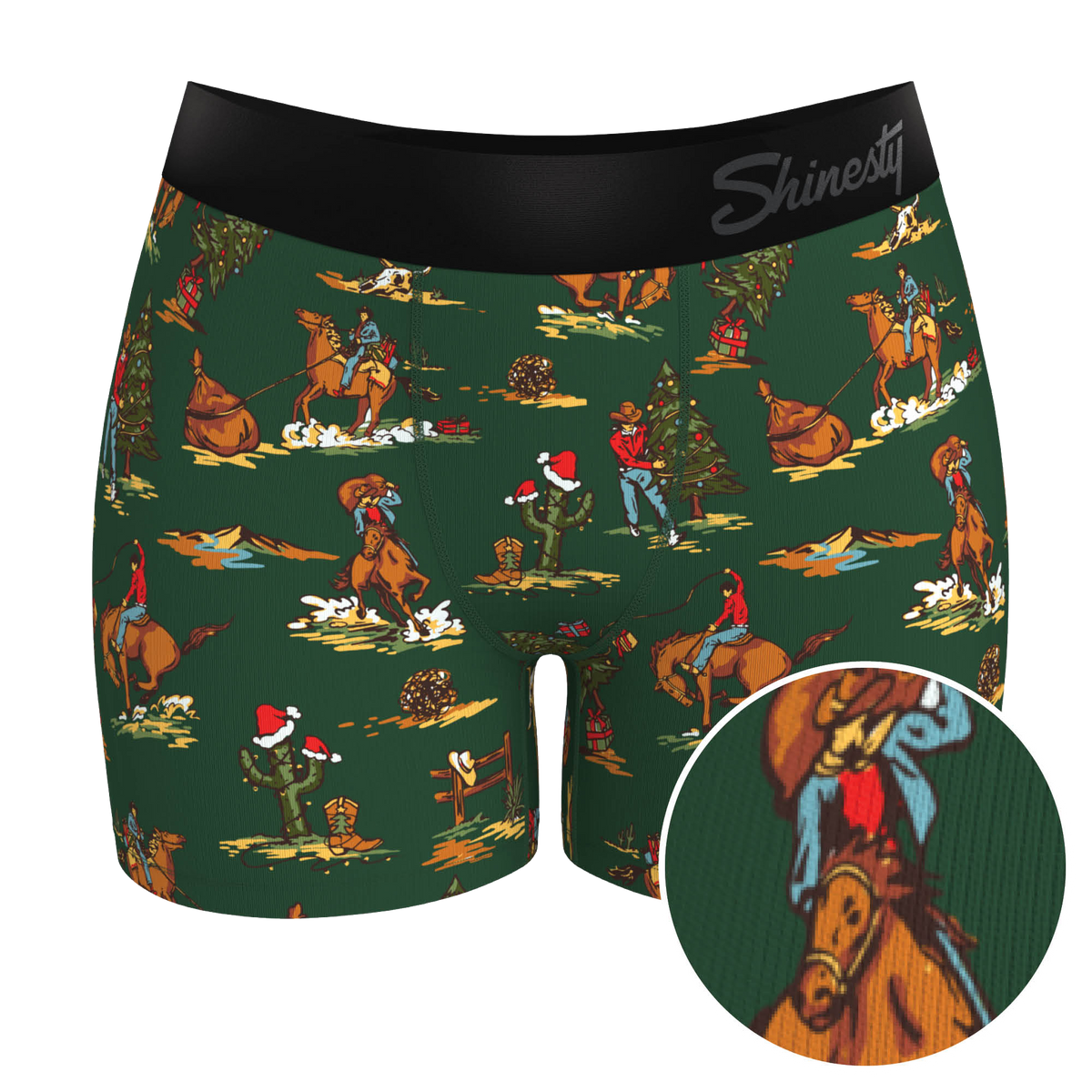 The Cowboy Christmas | Holiday Western Women’s Boxers - Shinesty