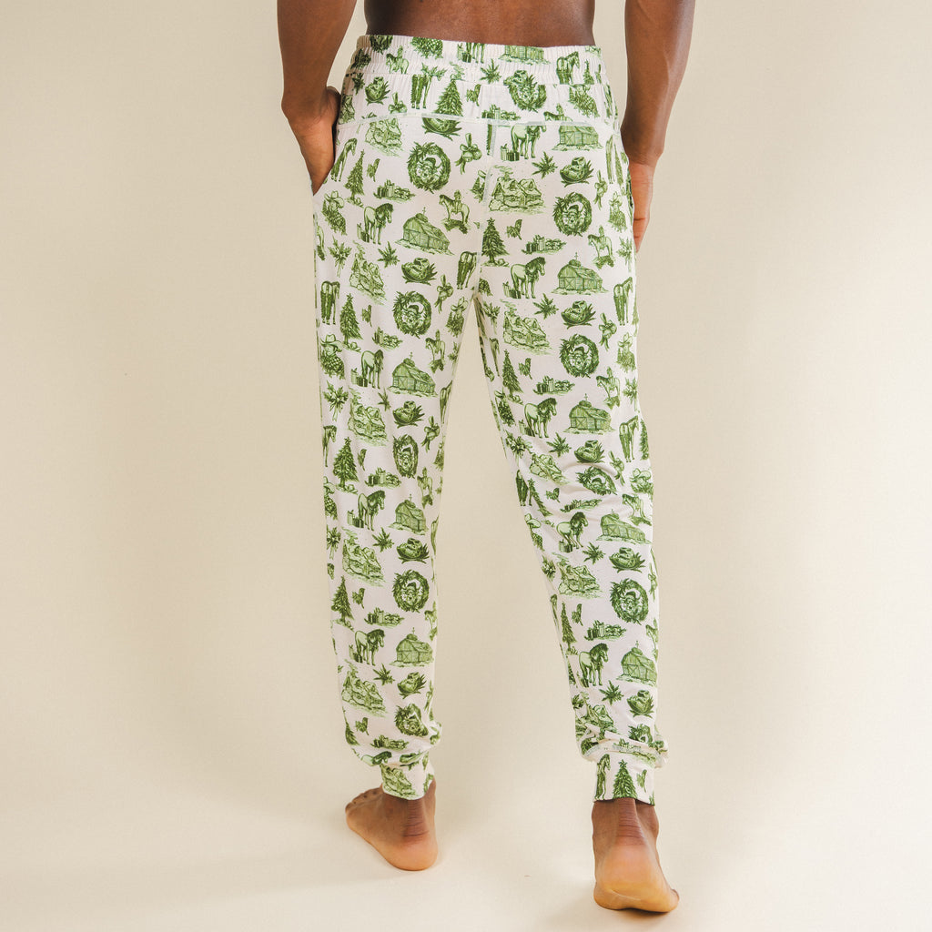The Western Wonderland | Western Toile SleepDeep™ Men’s Pajama Joggers - Shinesty